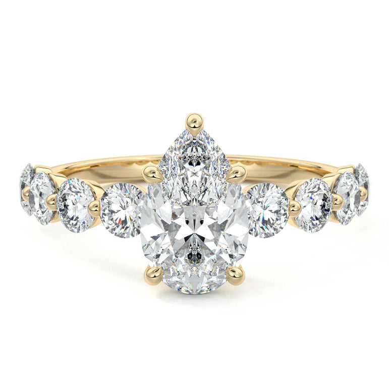 Selene - Floating Diamond Band Setting YG