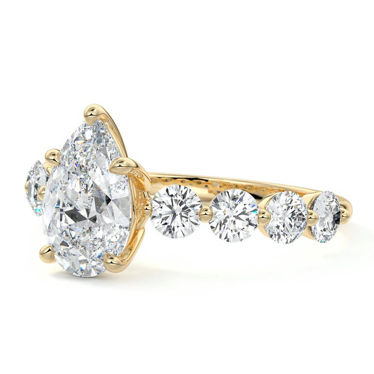 Selene - Floating Diamond Band Setting YG