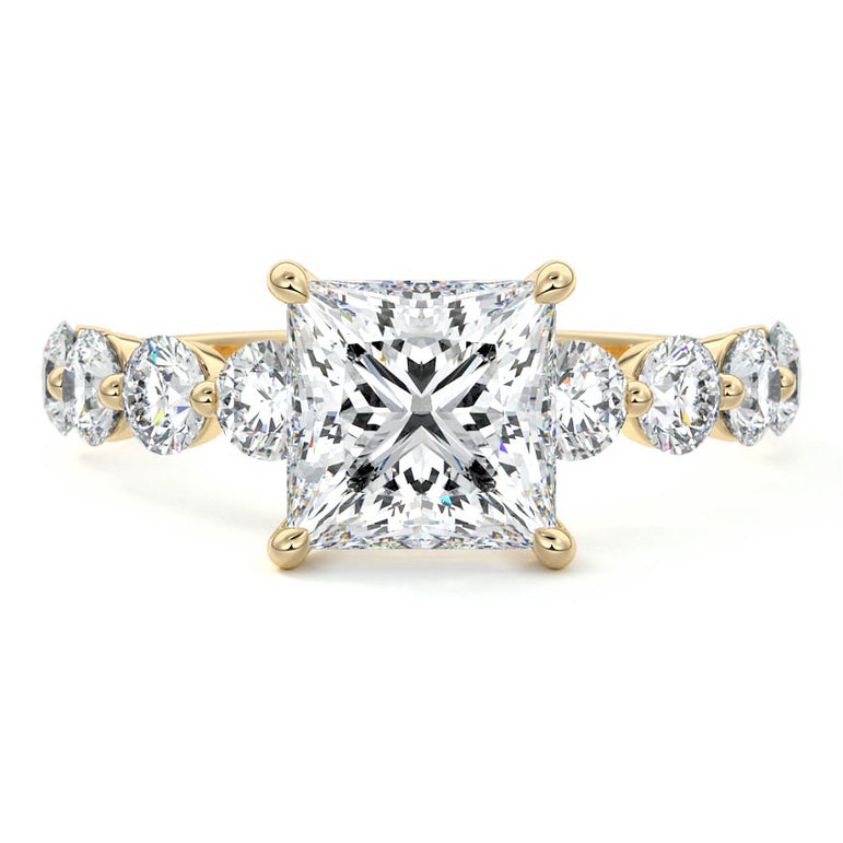 Selene - Floating Diamond Band Setting YG