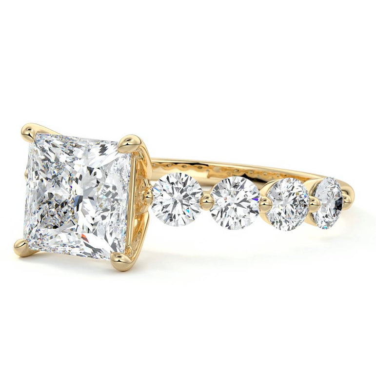 Selene - Floating Diamond Band Setting YG