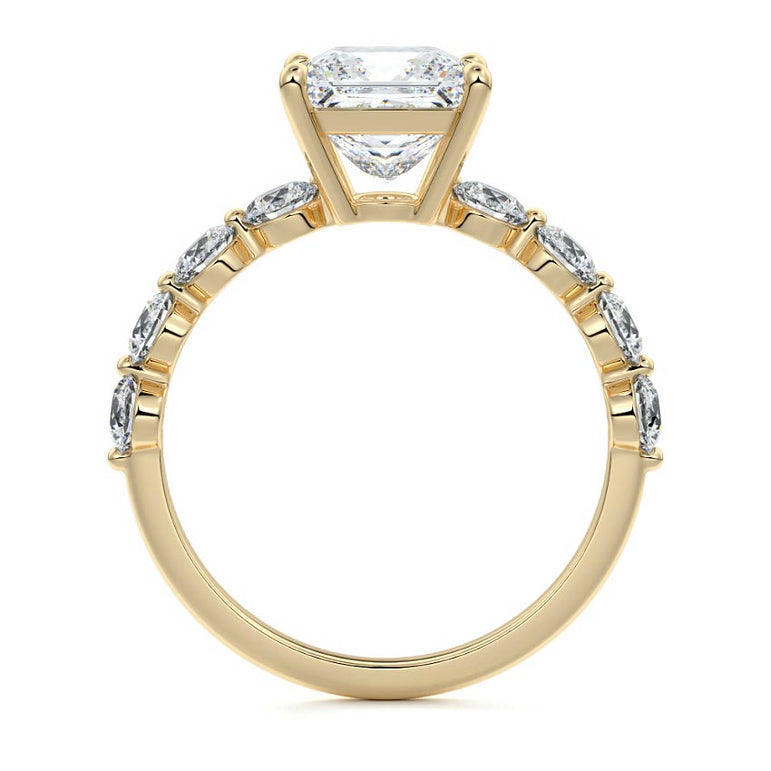 Selene - Floating Diamond Band Setting YG