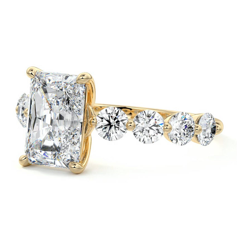 Selene - Floating Diamond Band Setting YG