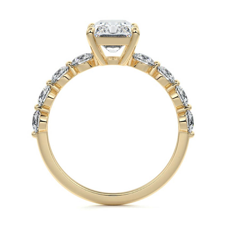 Selene - Floating Diamond Band Setting YG