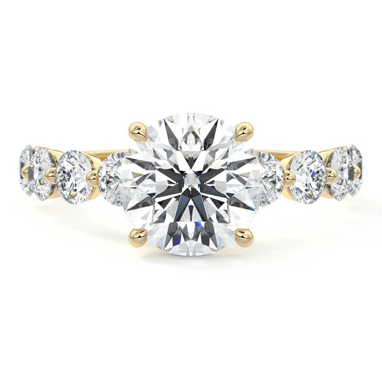 Selene - Floating Diamond Band Setting YG