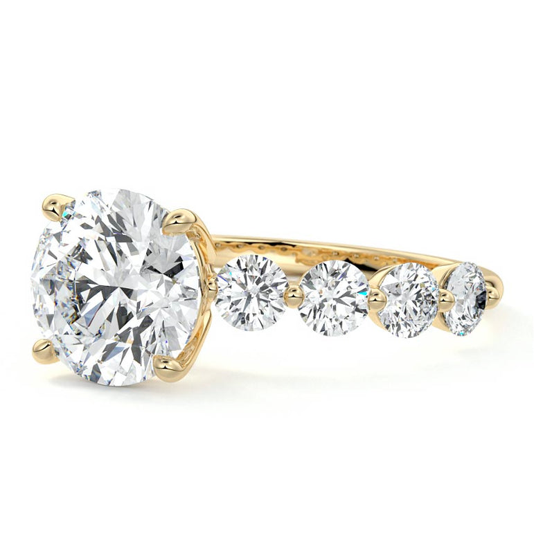 Selene - Floating Diamond Band Setting YG
