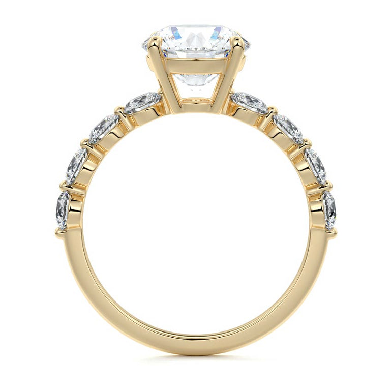 Selene - Floating Diamond Band Setting YG