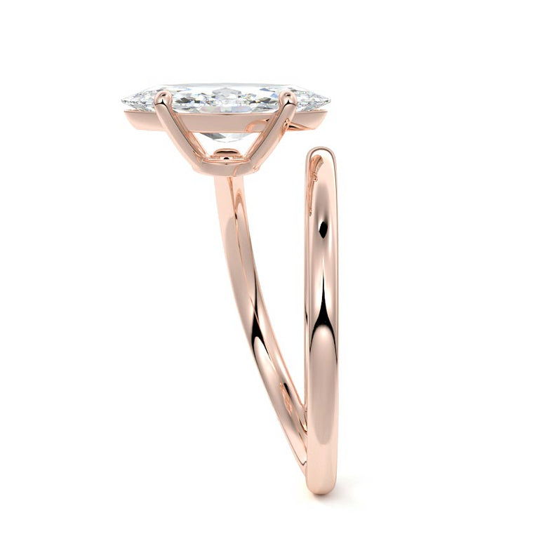 Shai - Solitaire Bypass Wrap Setting RG