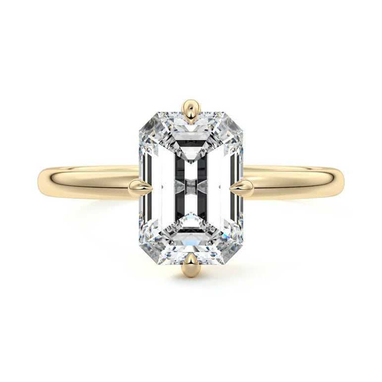 Skadi - Solitaire with Fancy Hidden Halo Setting YG