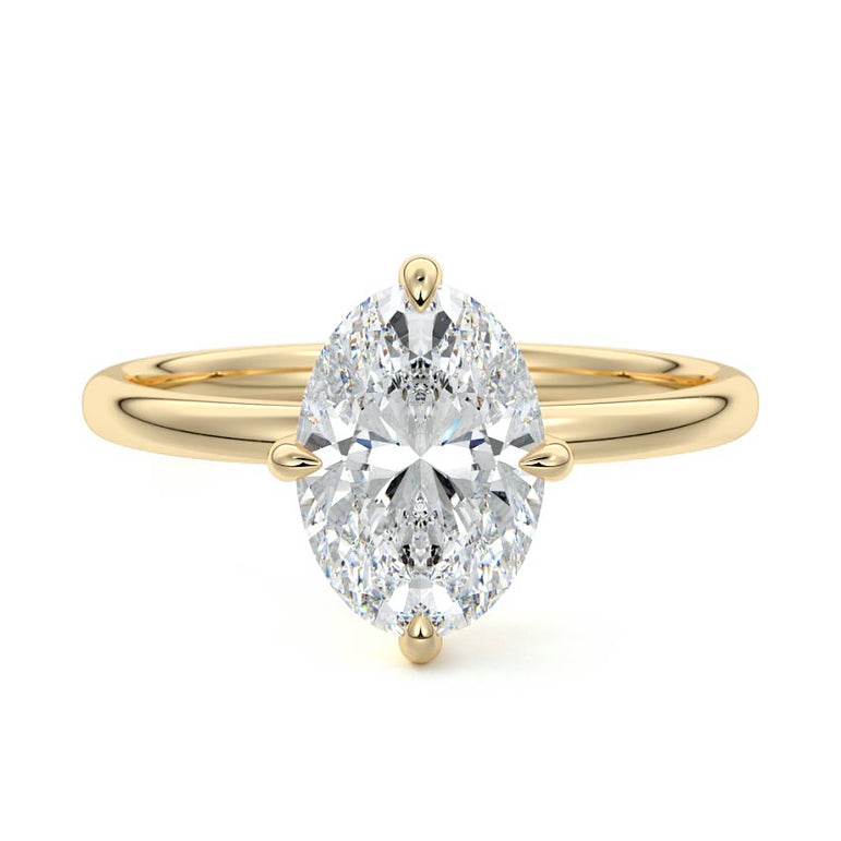 Skadi - Solitaire with Fancy Hidden Halo Setting YG