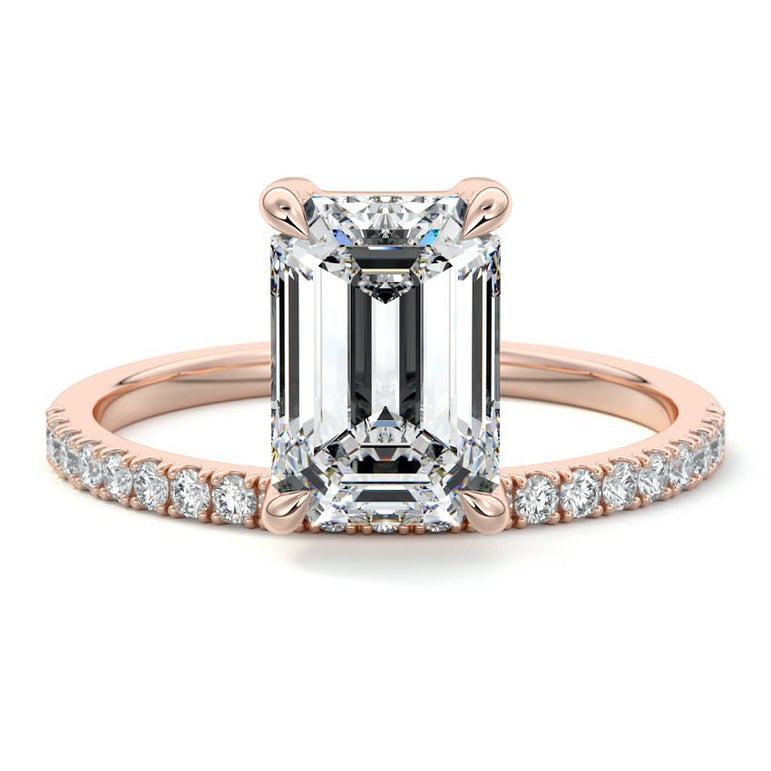Talia - Pave Setting with Offset Center Stone RG