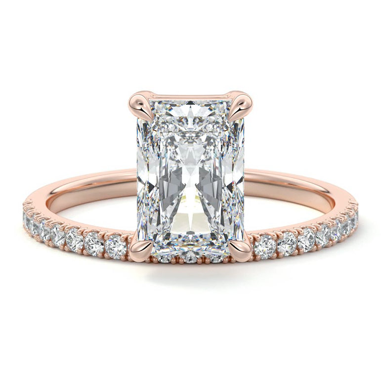 Talia - Pave Setting with Offset Center Stone RG