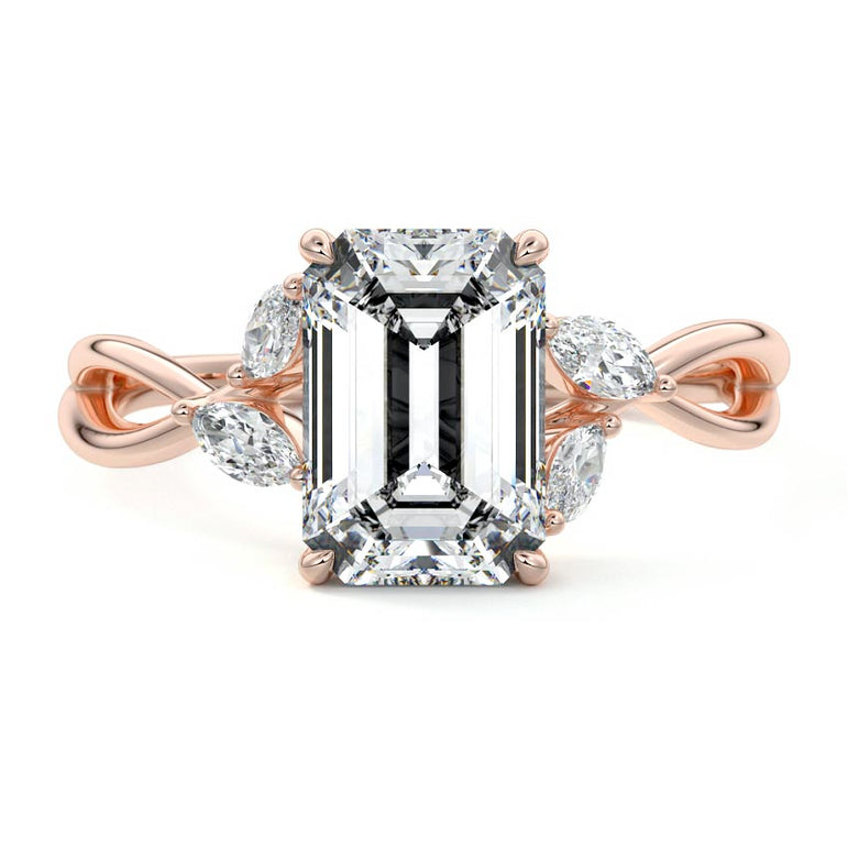 Tethis - Nature Inspired Floral Setting RG