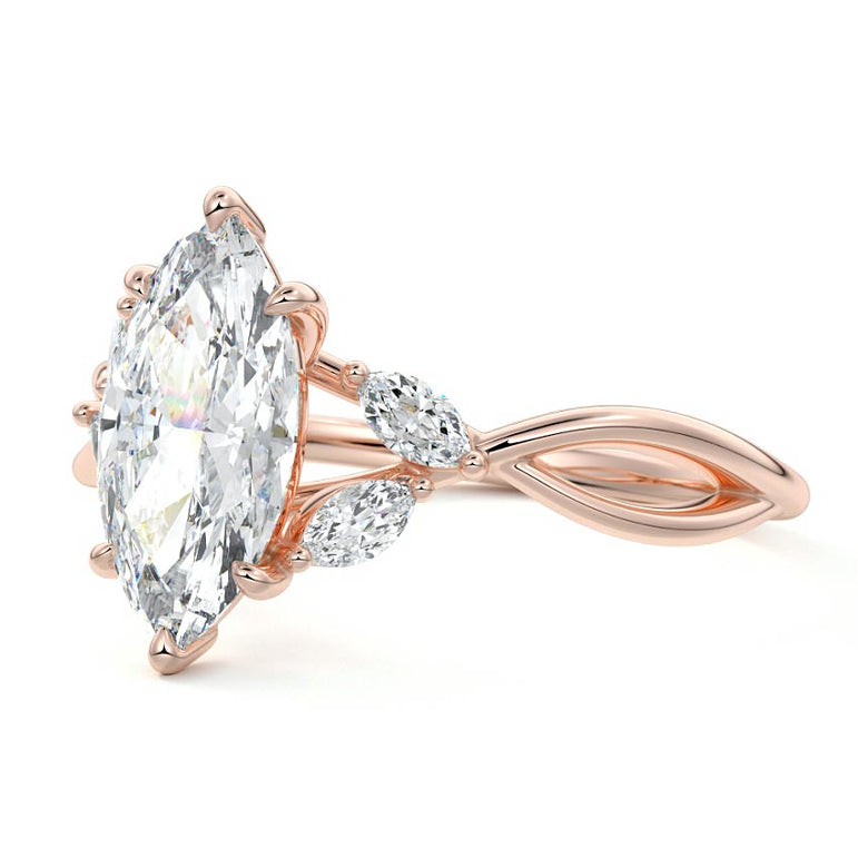 Tethis - Nature Inspired Floral Setting RG