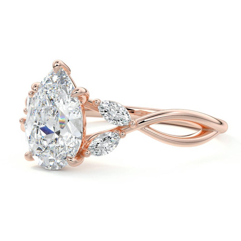 Tethis - Nature Inspired Floral Setting RG