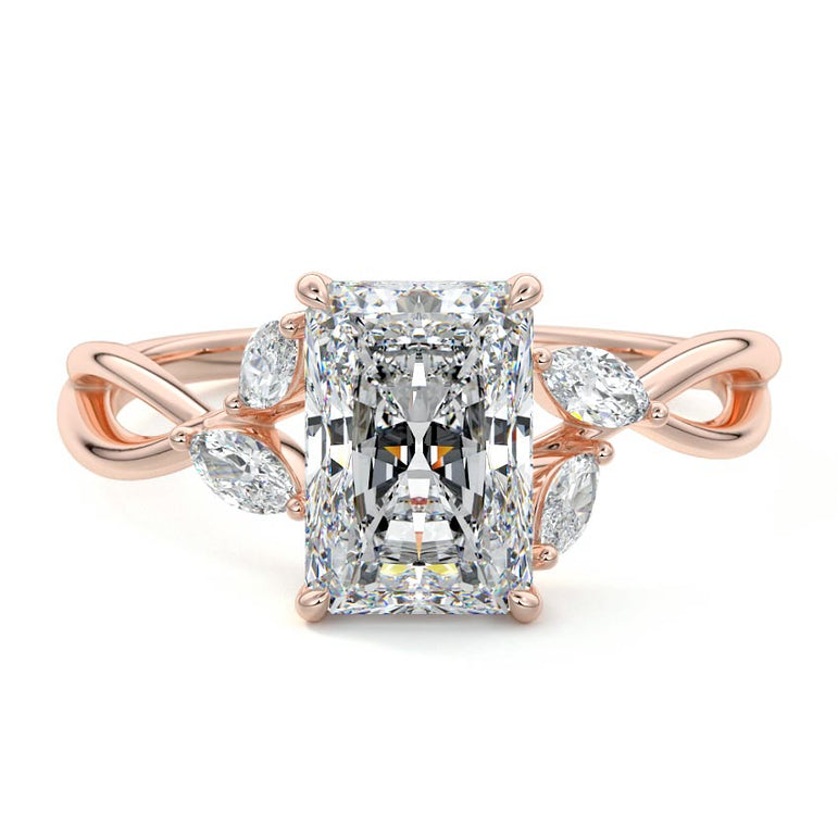 Tethis - Nature Inspired Floral Setting RG