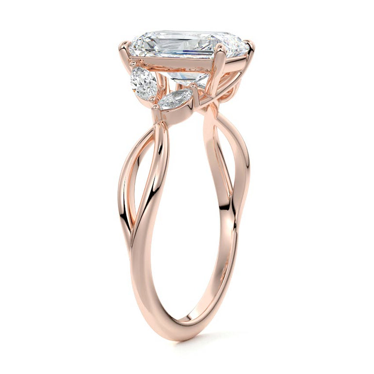 Tethis - Nature Inspired Floral Setting RG
