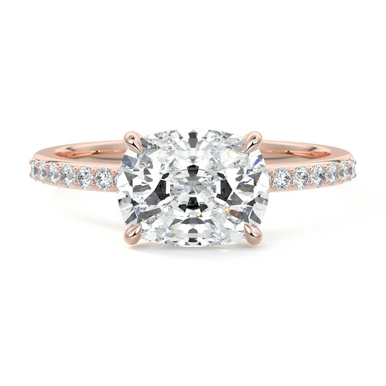 Thalassa - Pave Setting with East / West Set Center RG