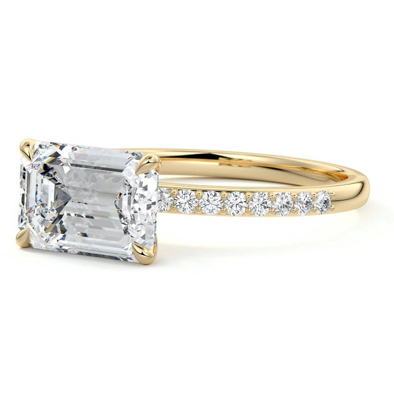 Thalassa - Pave Setting with East / West Set Center YG