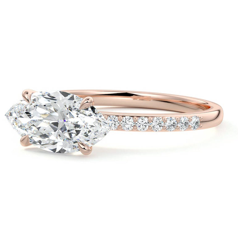 Thalassa - Pave Setting with East / West Set Center RG