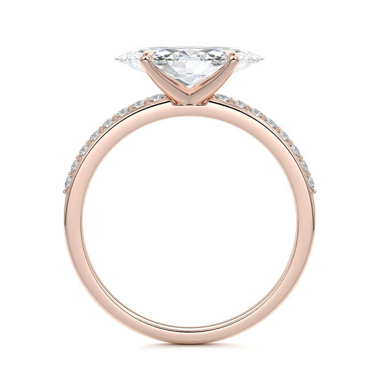 Thalassa - Pave Setting with East / West Set Center RG