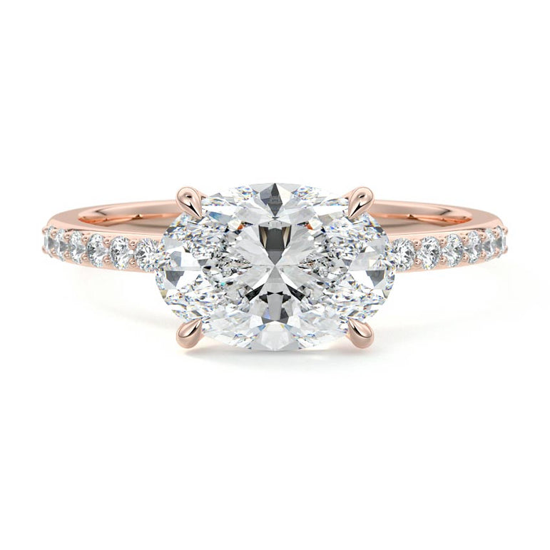 Thalassa - Pave Setting with East / West Set Center RG