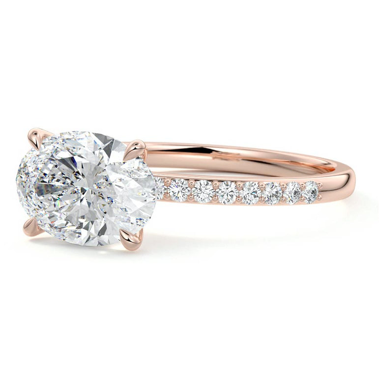 Thalassa - Pave Setting with East / West Set Center RG
