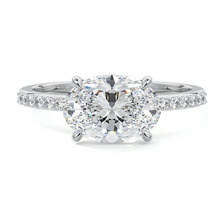 Thalassa - Pave Setting with East / West Set Center PL