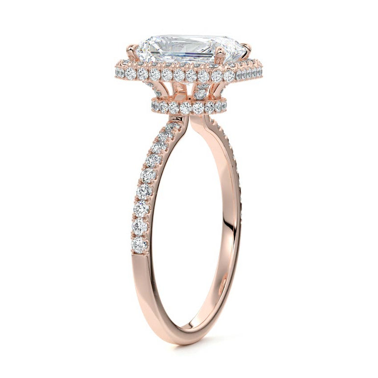 Thea - Solitaire with Fancy Hidden Halo Setting RG