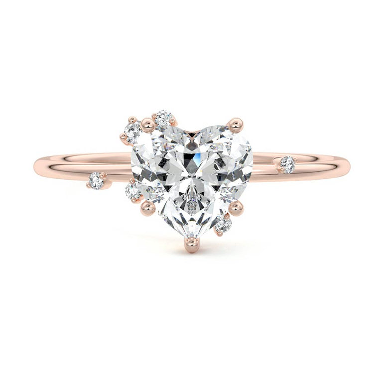 Zephyra - Six Prongs Setting with Fancy Diamond Accents RG