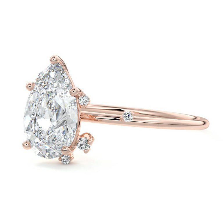 Zephyra - Six Prongs Setting with Fancy Diamond Accents RG