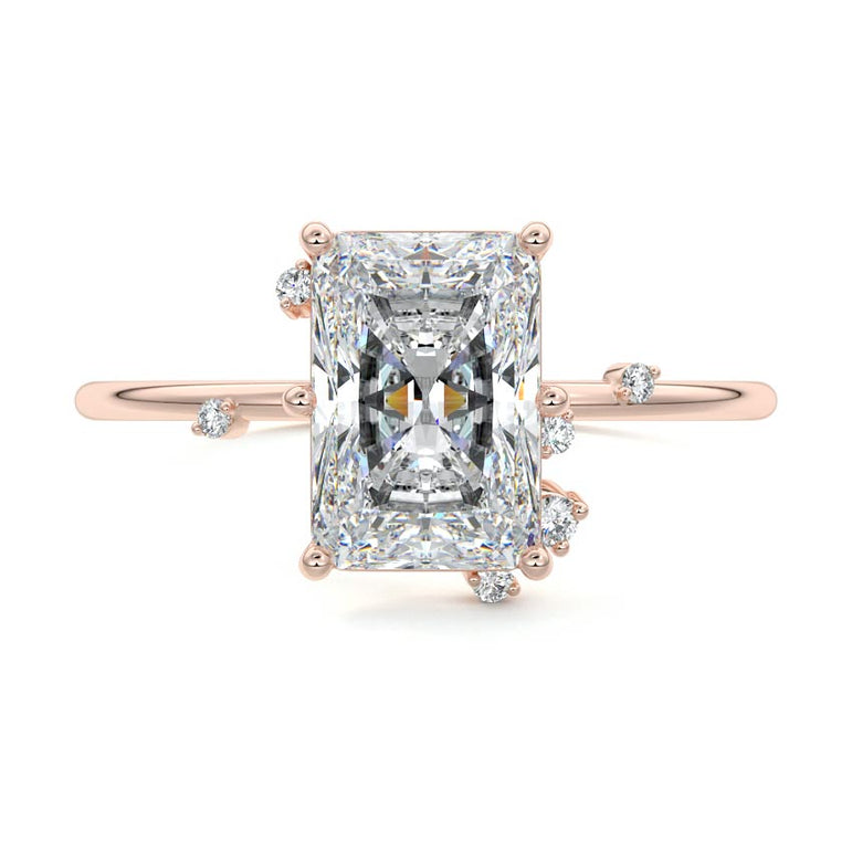 Zephyra - Six Prongs Setting with Fancy Diamond Accents RG